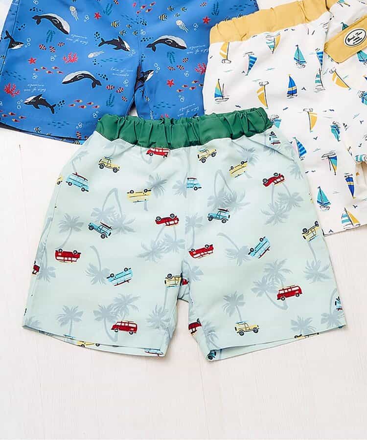 ★SALE★サファリカー・海モチーフ・ヨット柄トランクス水着