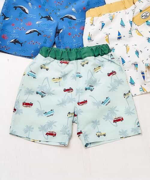 ★SALE★サファリカー・海モチーフ・ヨット柄トランクス水着