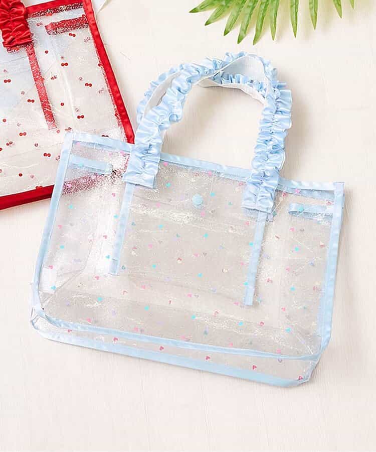 ★SALE★さくらんぼ・ハート柄フリルスイムバッグ