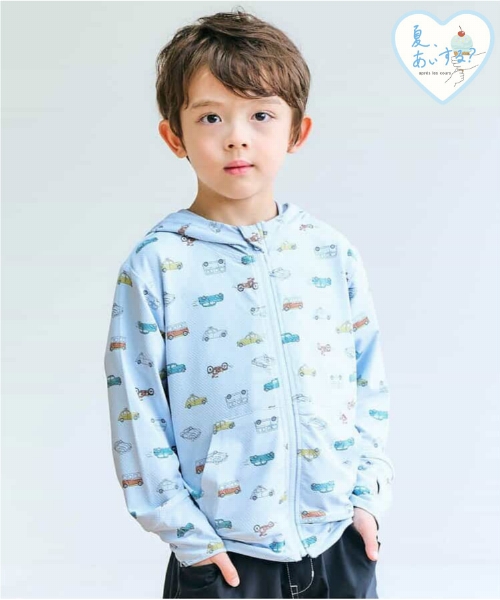 ★SALE★ひんやりUVカットパーカー_接触冷感_UVカット