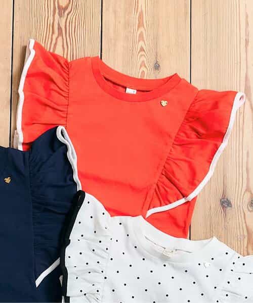 ★SALE★パイピングフリルトップス_UVカット_接触冷感_吸水速乾