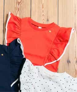 ★SALE★パイピングフリルトップス_UVカット_接触冷感_吸水速乾