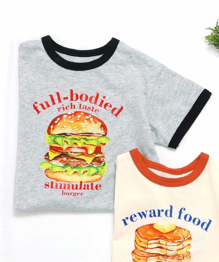 ★SALE★ホットケーキ・ハンバーガー転写Tシャツ