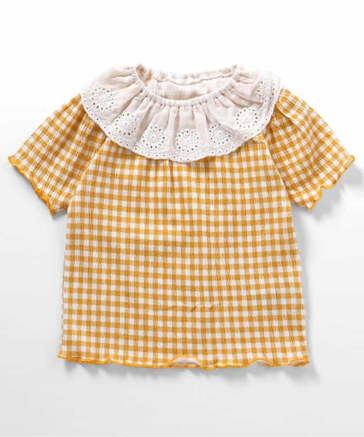 ★SALE★襟付きシャーリングTシャツ