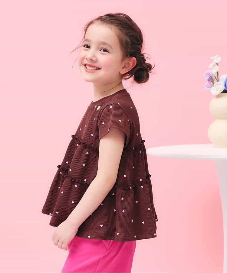 さらさらワッフルフレアチュニック UVカット