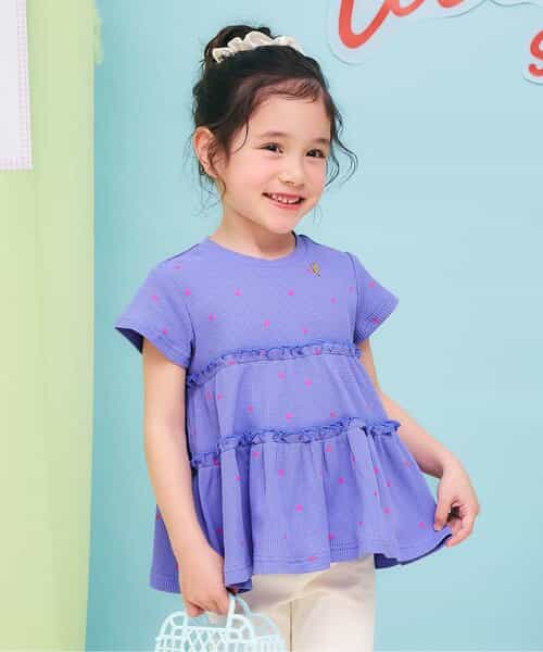 さらさらワッフルフレアチュニック UVカット