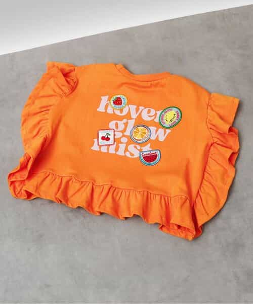 ☆6/25(木)お昼12:59まで3点10％OFF☆フリルロゴワッペンTシャツ