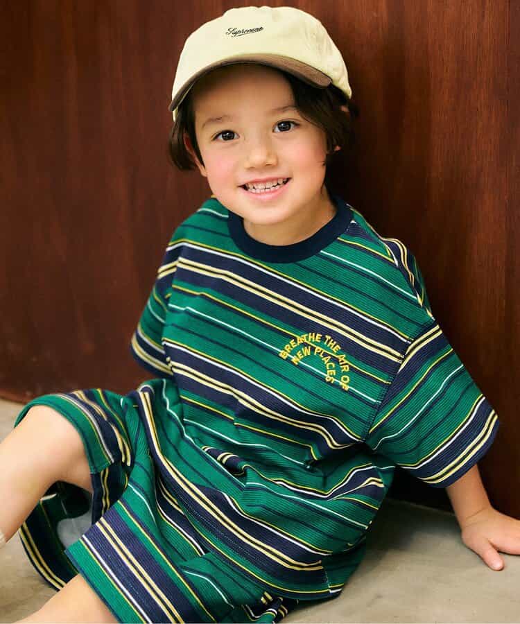 ☆4/28(火)お昼12:59まで3点10％OFF☆アソート総柄配色ステッチTシャツ