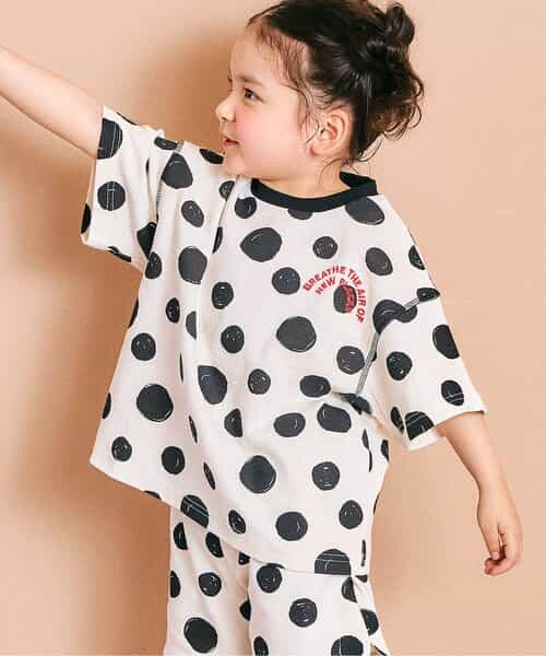 ☆4/28(火)お昼12:59まで3点10％OFF☆アソート総柄配色ステッチTシャツ