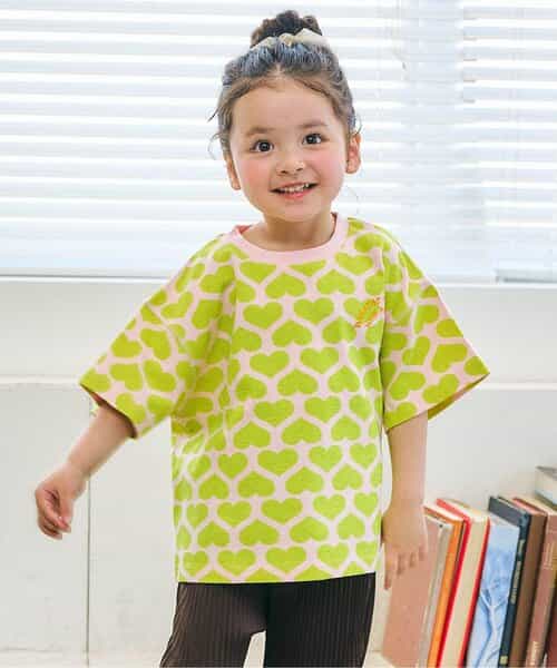 ☆4/28(火)お昼12:59まで3点10％OFF☆アソート総柄配色ステッチTシャツ