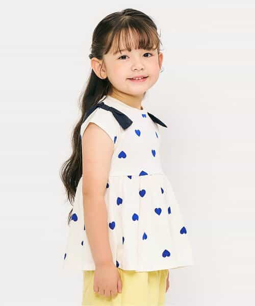 ★SALE★肩リボンペプラムTシャツ_接触冷感