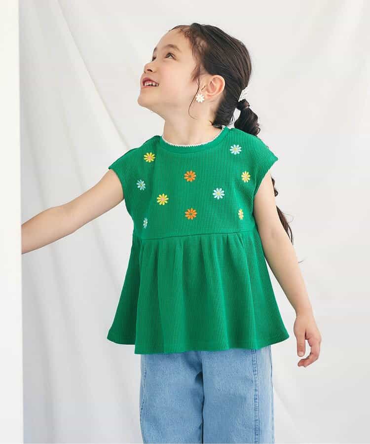 ☆4/28(火)お昼12:59まで3点10％OFF☆WEB限定 アソート刺繍ペプラムトップス