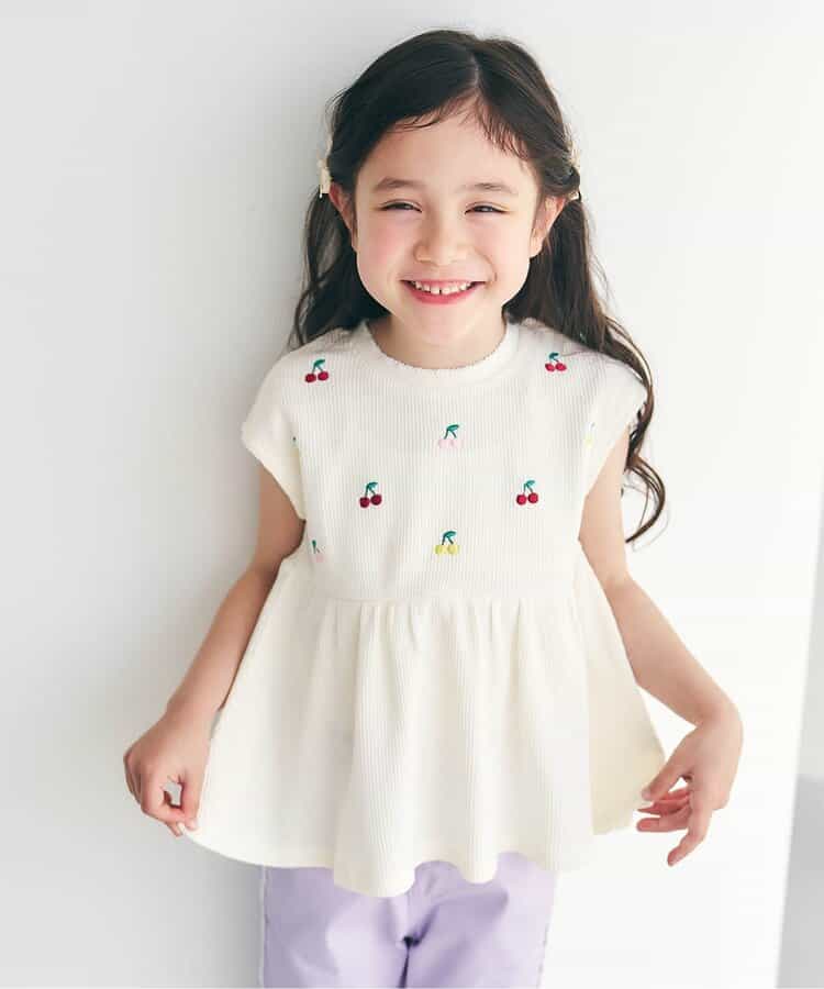 ☆4/28(火)お昼12:59まで3点10％OFF☆WEB限定 アソート刺繍ペプラムトップス