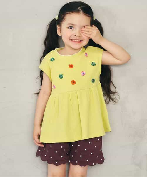 ☆4/28(火)お昼12:59まで3点10％OFF☆WEB限定 アソート刺繍ペプラムトップス