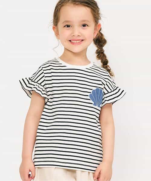 【美品】apres les cours 　100サイズ apres les cours（アプレレクール）の「ナチュラル花柄