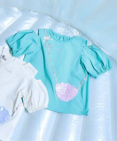 ★SALE★シェルポシェットオフショルTシャツ_接触冷感