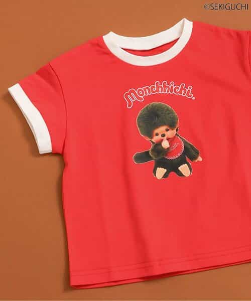 WEB限定【モンチッチ】 リンガーTシャツ