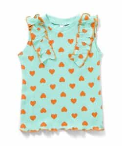 ノースリーブワッフルフリルTシャツ_843845