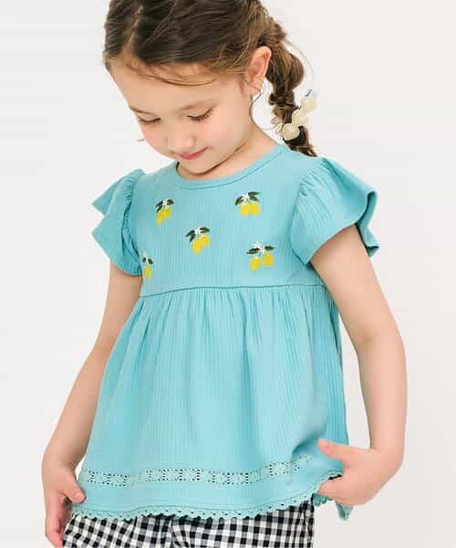 ★SALE★3柄フルーツモチーフ刺繍Tシャツ