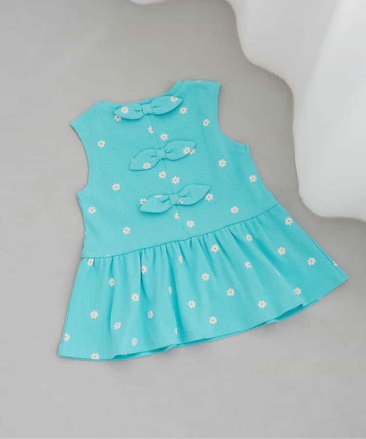 ☆4/28(火)お昼12:59まで3点10％OFF☆WEB限定 バックリボンノースリーブトップス