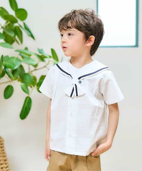 ☆SALE☆【リンク】セーラーカラーシャツ（V309905）|apres les