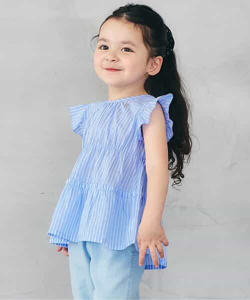 WEB限定  デイリーカラフルティアードブラウス