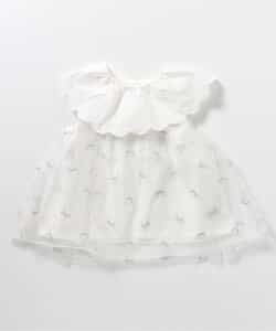 ★SALE★スカラップ衿チュール刺繍チュニック