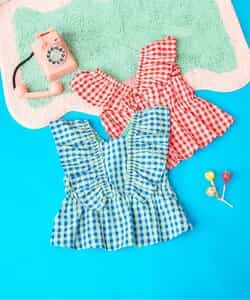 ★SALE★【リンク】バックリボンフリルチュニック(セットアップ可)_950670