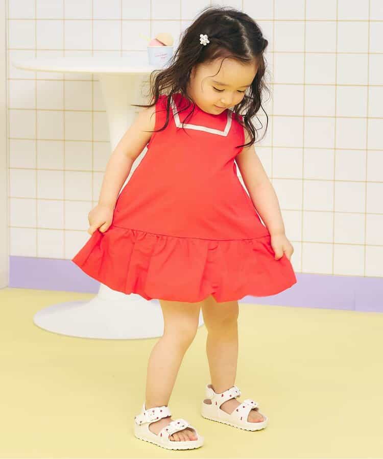 水陸両用バルーンワンピ 撥水