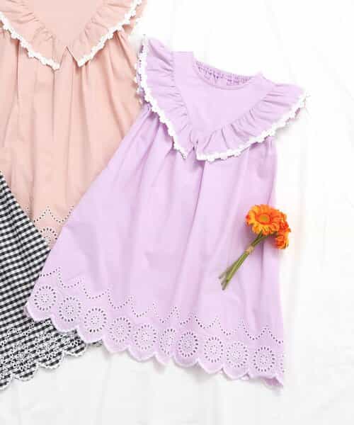 ★SALE★ヨークフリルレースワンピース