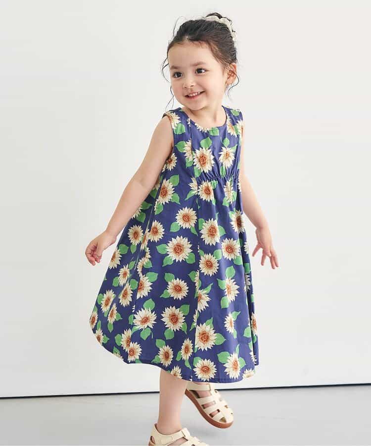 WEB限定　総柄プリントまいにちワンピース