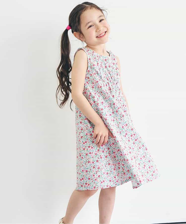 WEB限定　総柄プリントまいにちワンピース