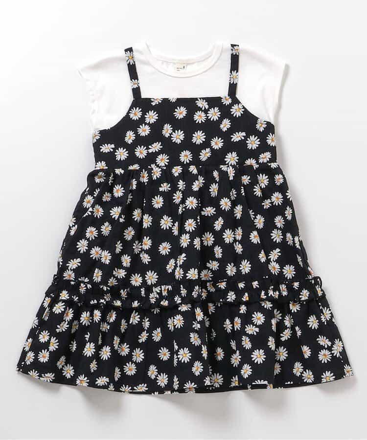 【リンク】3柄フリルキャミドッキングワンピース