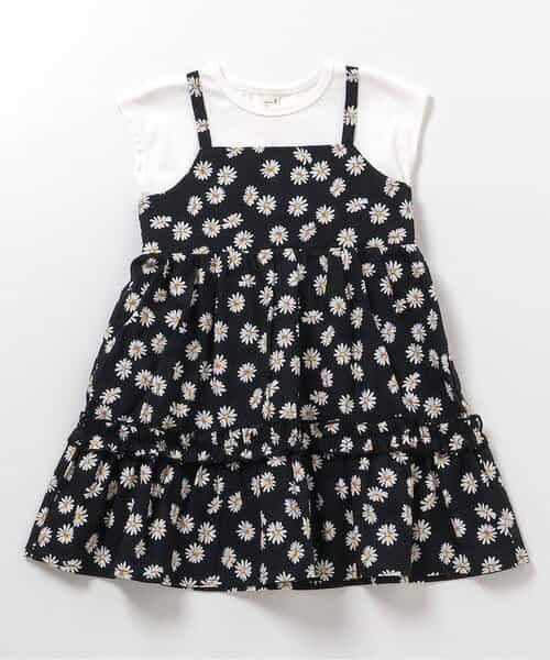 【リンク】3柄フリルキャミドッキングワンピース