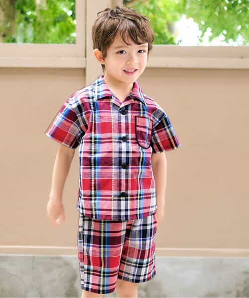 ★SALE★【リンク】チェック・サマーフルーツ柄セットアップ