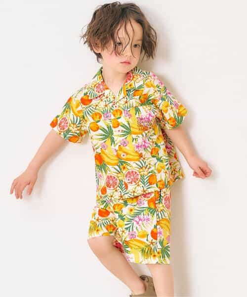 【リンク】チェック・トロピカルセットアップ  5分丈