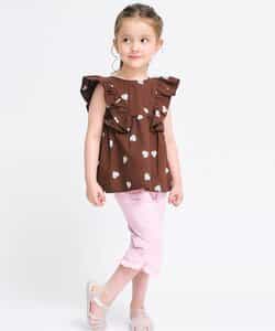 ★SALE★【リンク】ハート・レモン柄フリルセットアップ  7分丈