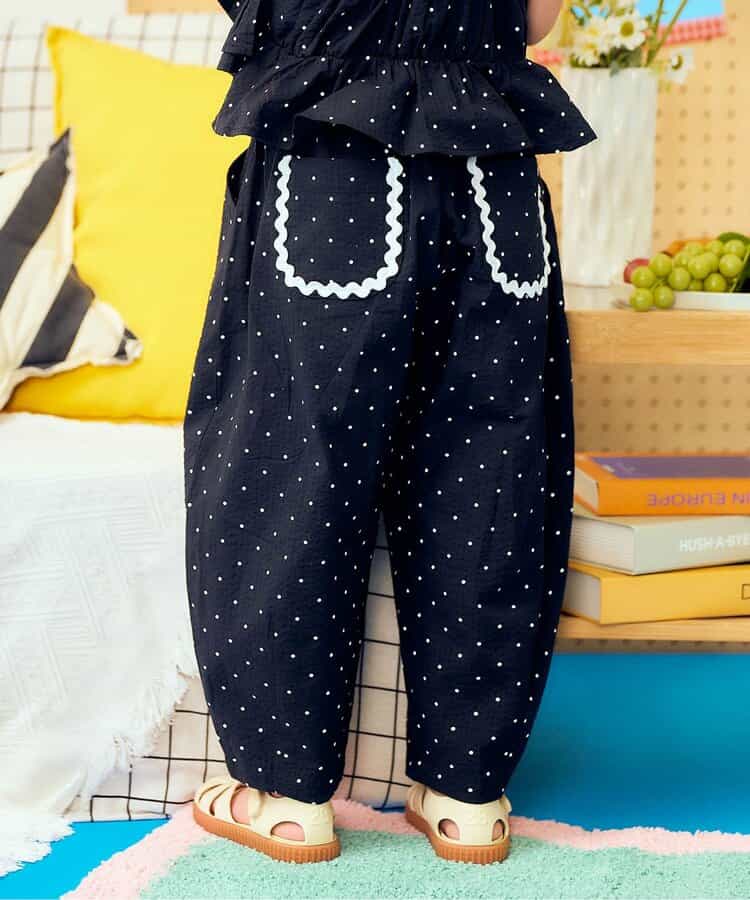 ☆6/25(木)お昼12:59まで3点10％OFF☆【リンク】タックコクーンパンツ  10分丈(セットアップ可)