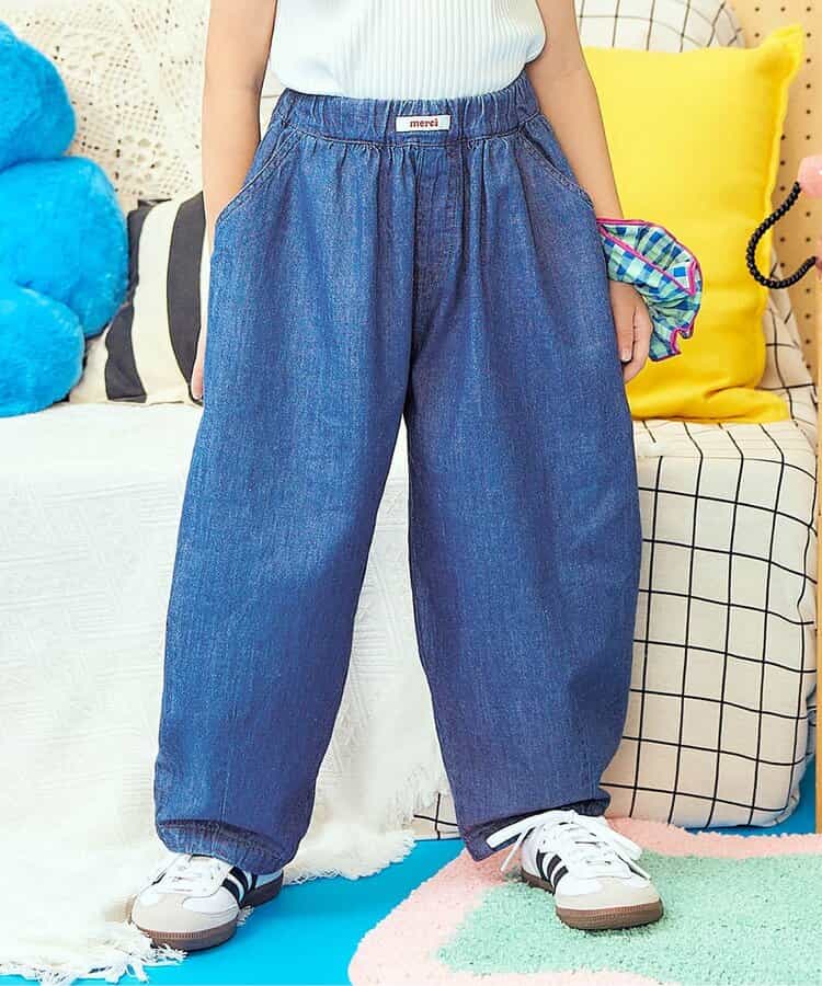 ☆6/25(木)お昼12:59まで3点10％OFF☆【リンク】タックコクーンパンツ  10分丈(セットアップ可)