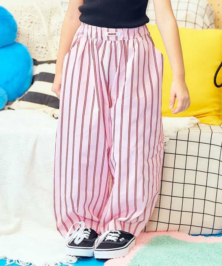 ☆6/25(木)お昼12:59まで3点10％OFF☆【リンク】タックコクーンパンツ  10分丈(セットアップ可)