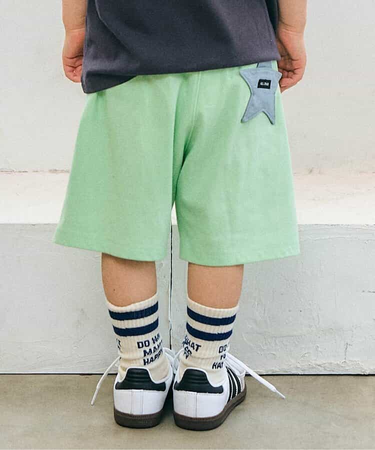 ひんやりスターポケットハーフパンツ  5分丈 接触冷感