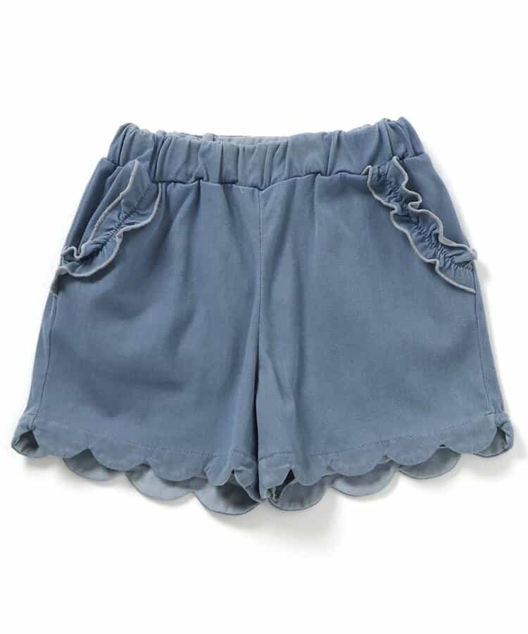 ☆4/28(火)お昼12:59まで3点10％OFF☆ひんやりスカラップショートパンツ 接触冷感