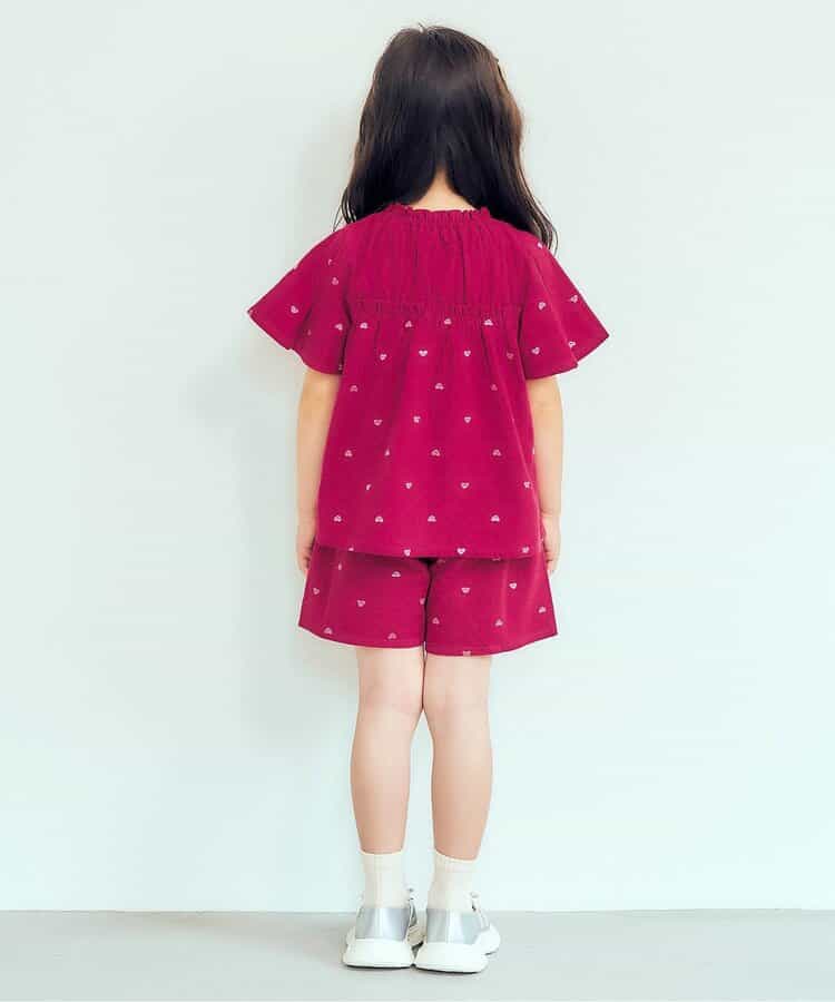 フラワー・ハート刺繍ショートパンツ_912755
