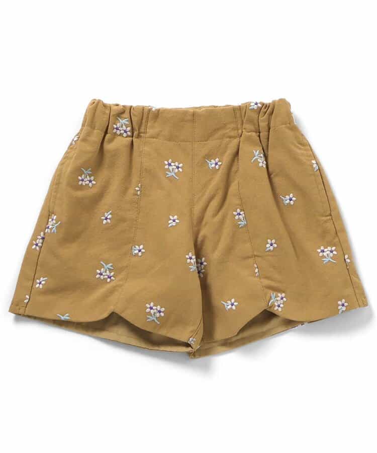 フラワー・ハート刺繍ショートパンツ_912757
