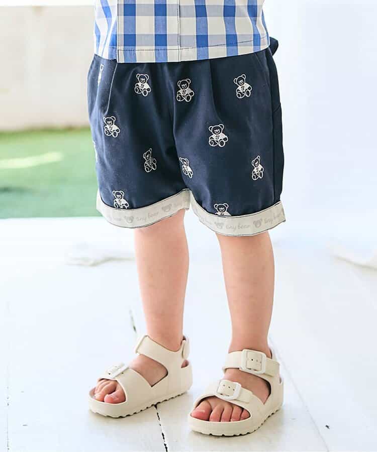 ★SALE★tiny bear 刺繍パンツ  5分丈