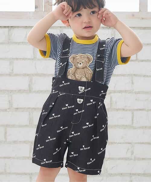 tiny bearサスペンダー付きパンツ