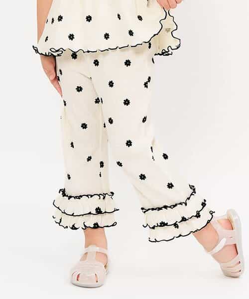 ★SALE★ワッフルフリルメローレギンス  9分丈