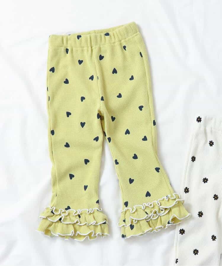 ★SALE★ワッフルフリルメローレギンス  9分丈