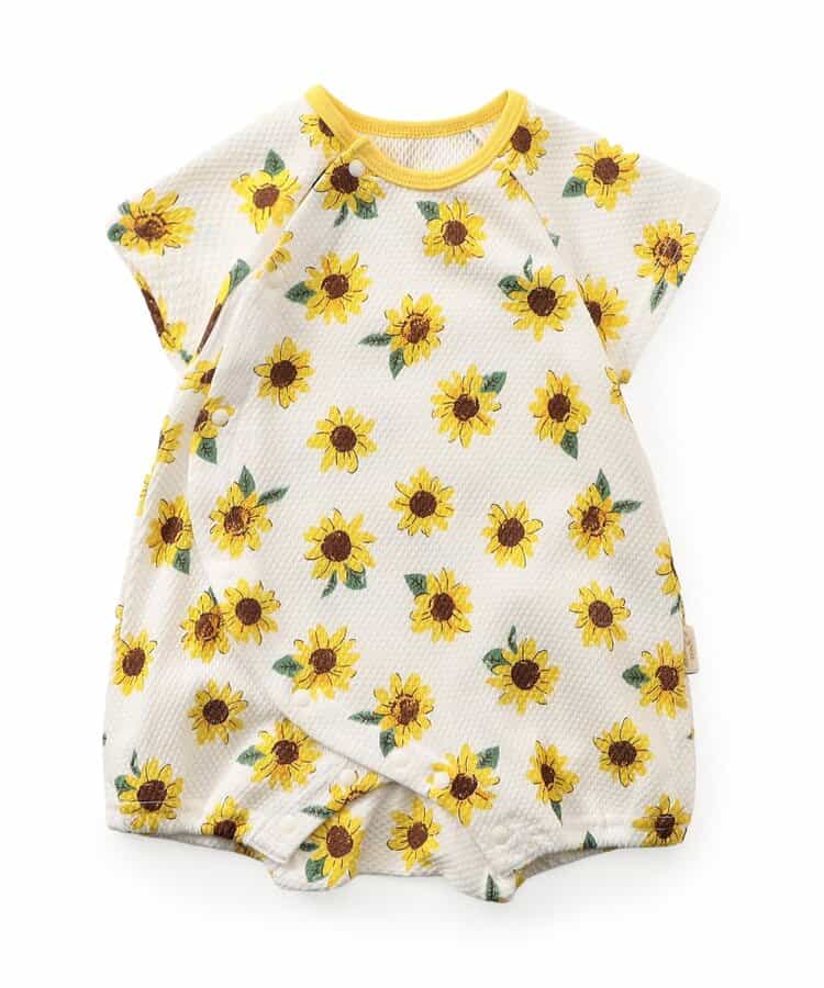 ぽこぽこ総柄ロンパス