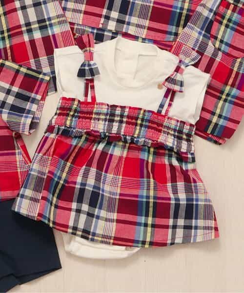 女の子　夏秋春　まとめ売り　90サイズ　60点以上＋おまけ ☆SALE☆【リンク】チェック・サマーフルーツ柄GIRLSロンパス